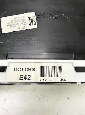 03-05 Hyundai Sonata Speedometer Instrument Gauge Cluster 94001-3D410