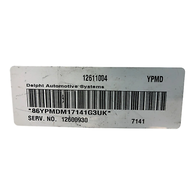 06-08 Pontiac Grand Lacrosse ECU 12611004