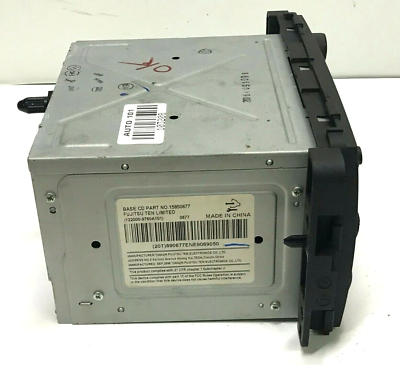 06-09 Chevy Impala Black Radio AM FM CD w Auxiliary Input 15850677 UNLOCKED