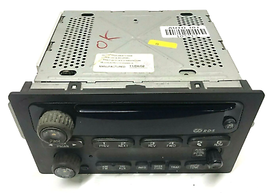 02-03 Chevy Trailblazer GMC Envoy Radio Cd Face Plate 15195521 UNLOCKED