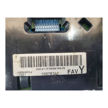 Programmed 2003-2007 CHEVROLET EXPRESS USED INSTRUMENT CLUSTER P10378184