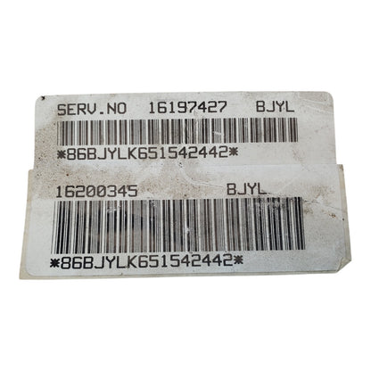 1994 95 Chevy GMC C1500 1500 C2500 C3500 1994 ECM ECU Engine Computer 16197427