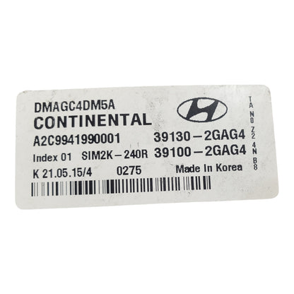 ✅13-16 Hyundai Santa Fe 2.4 Engine Control Module ECM Computer 39130-2GAG4