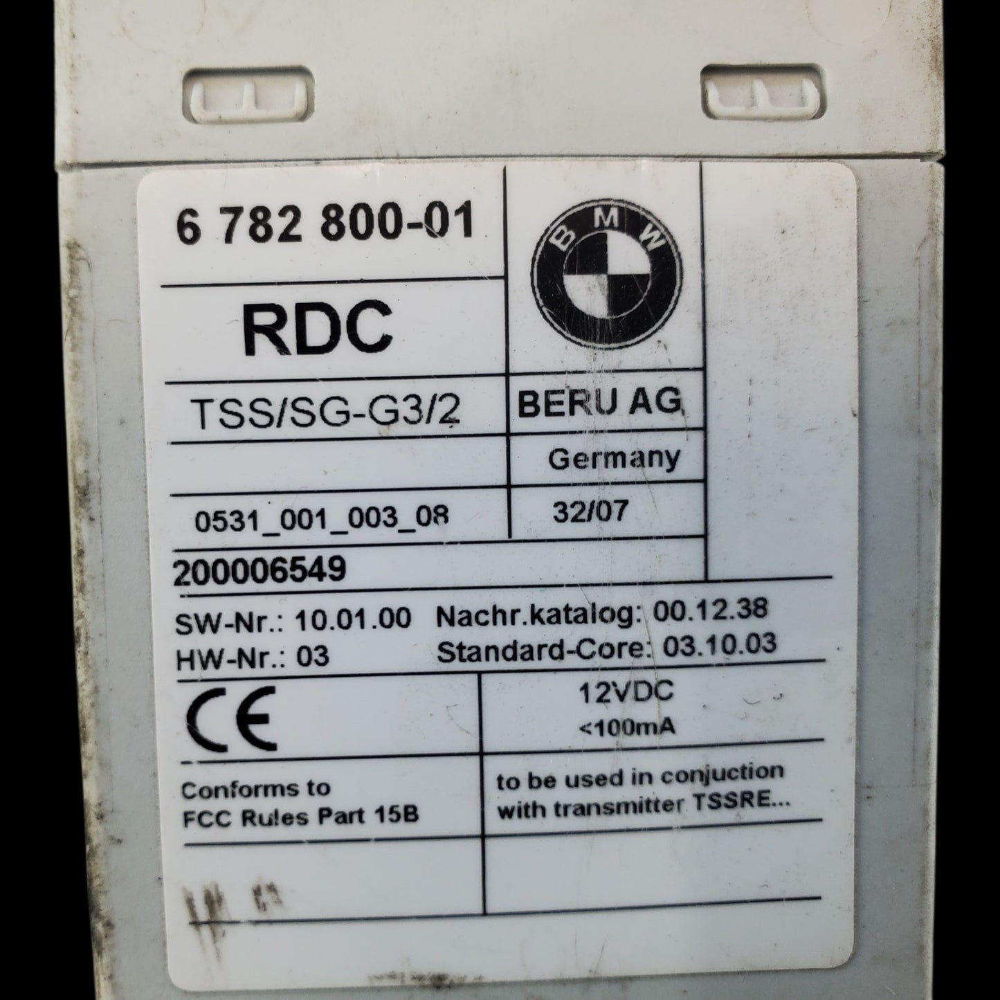 ✅ 06-10 BMW 550i Tire Pressure Monitoring System Control Module 6782800-01 OEM