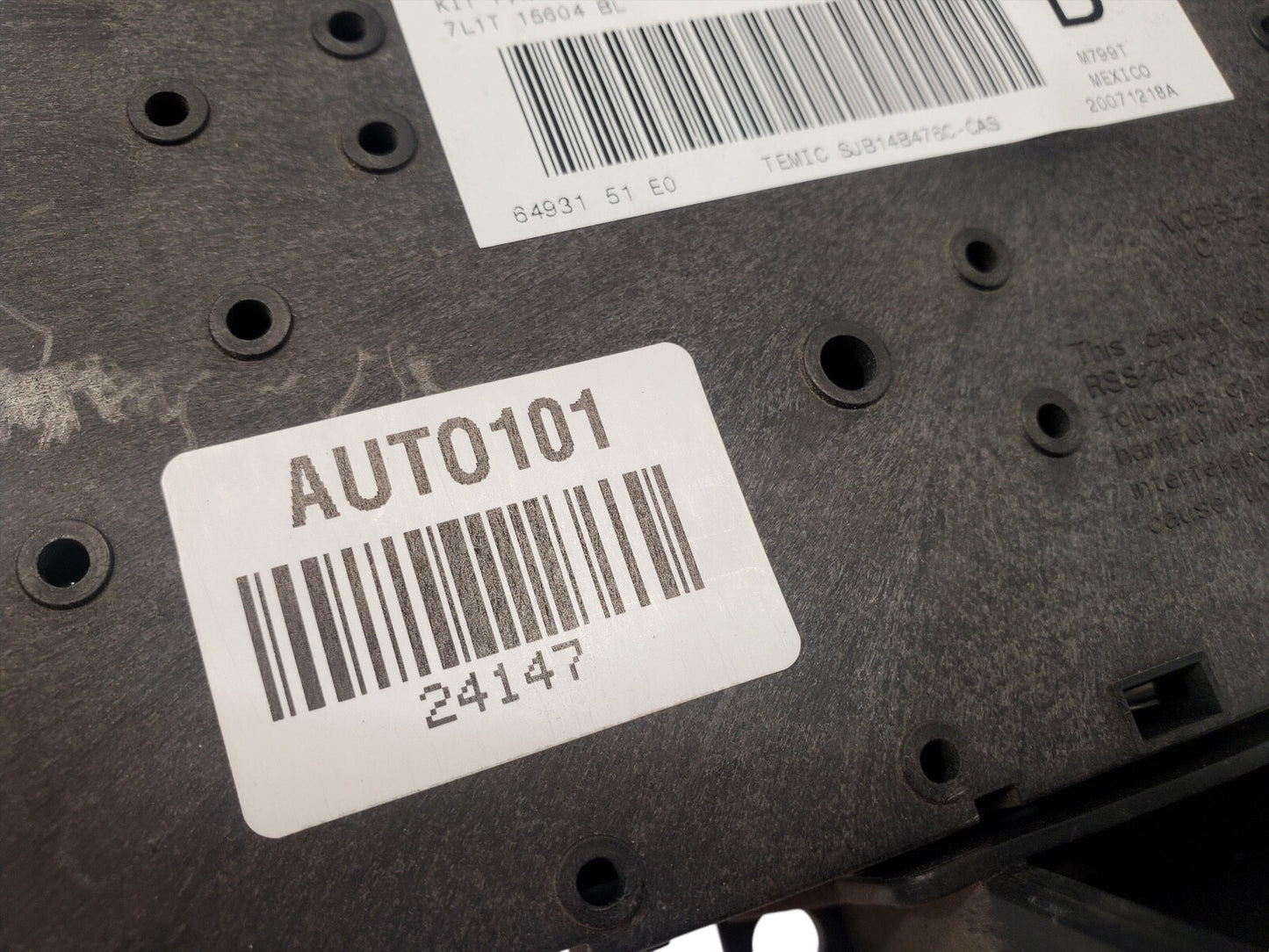 2007 2008 Ford Expedition Cabin Interior Fuse Box Relay Junction 7l1t-15604-bl