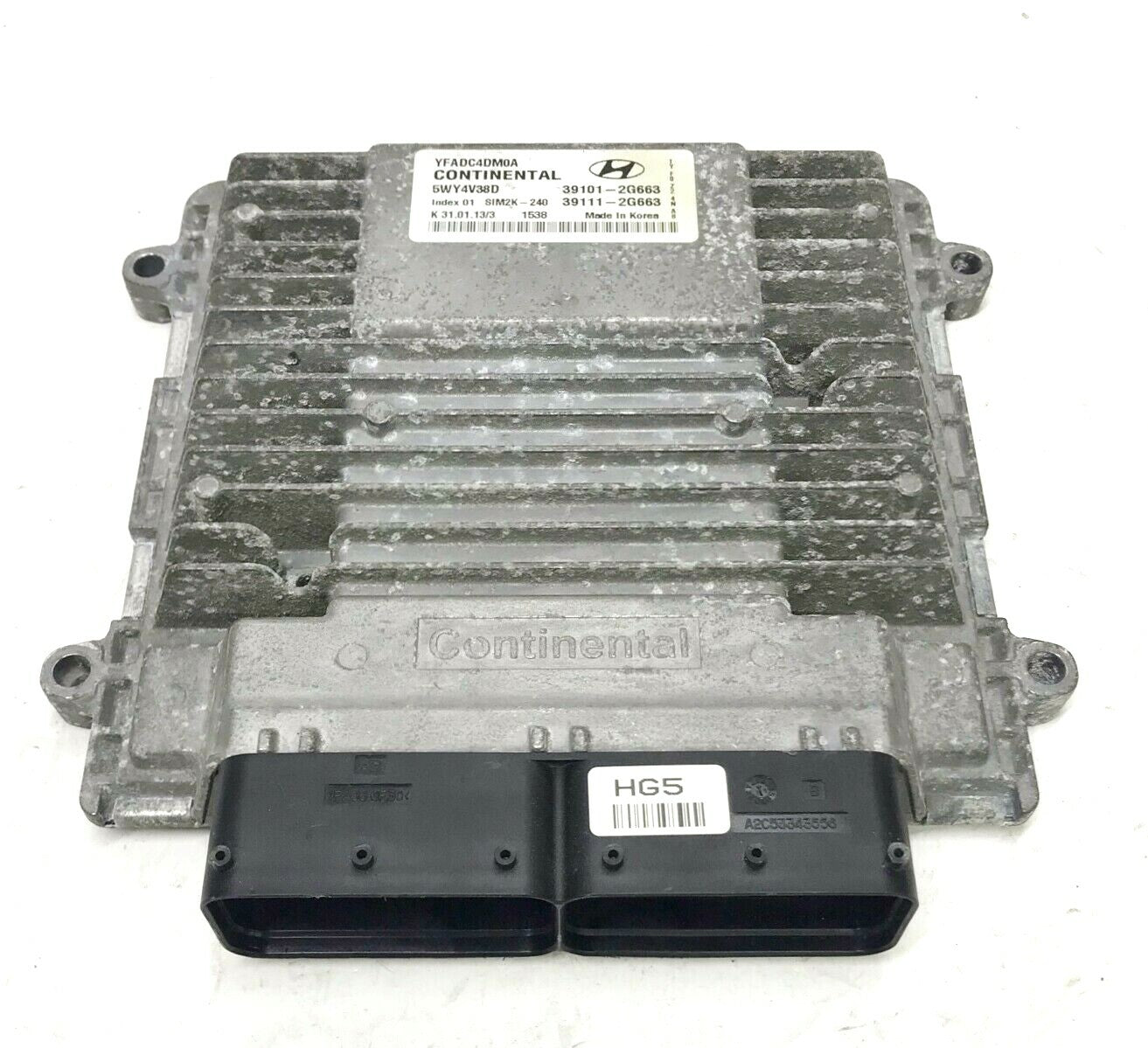 2013 HYUNDAI SONATA Engine Computer ECM ECU P/N: 39101-2G663 OEM 