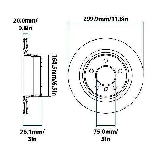 2008-2013 BMW 128i Rear Disc Brake Rotor