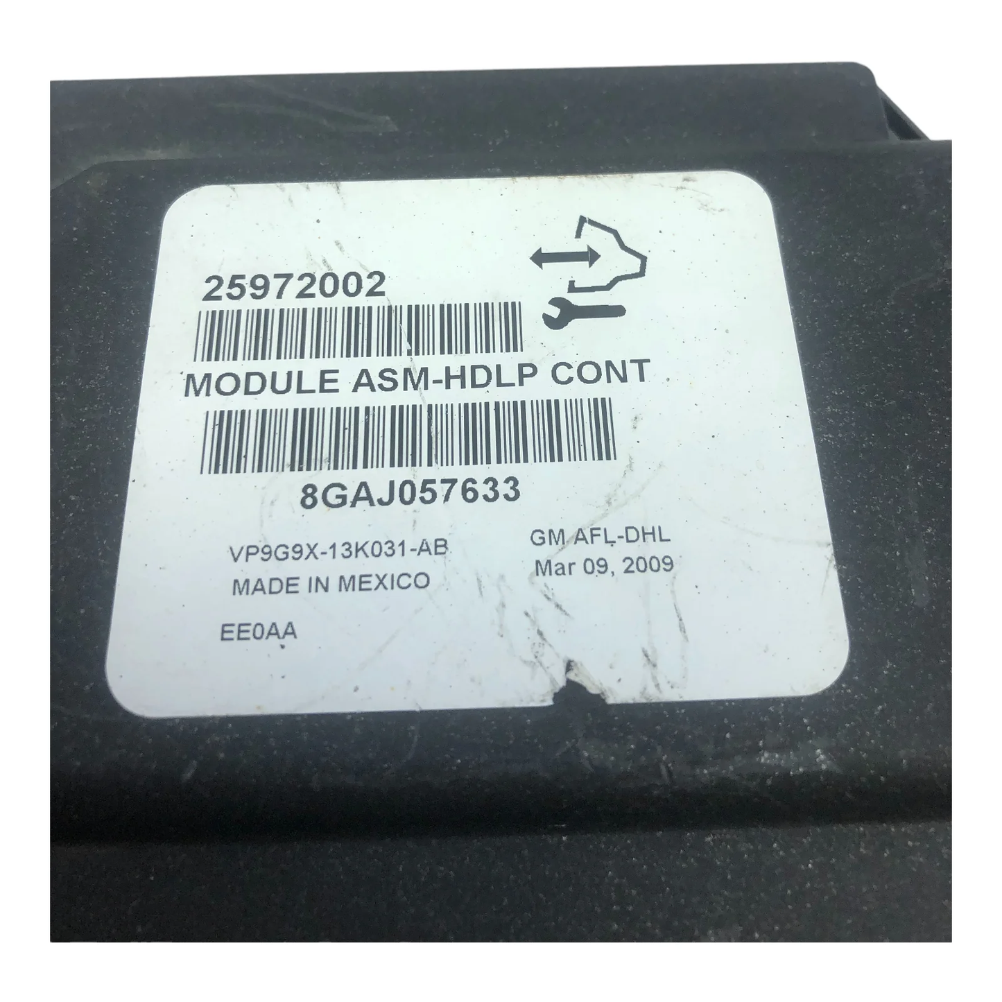08-09 Cadillac CTS Headlight Leveling Control Module 25972002