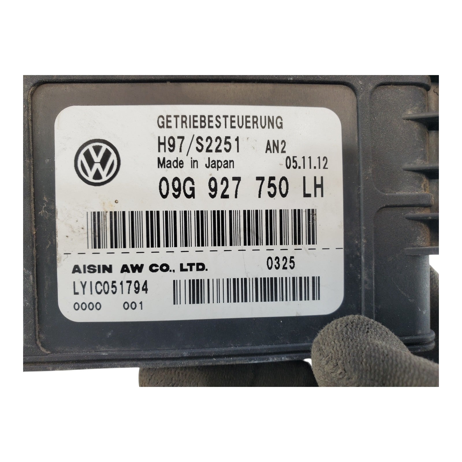 12-14 Volkswagen Passat 09G 927 750 LH TCM Transmission Computer Control Module