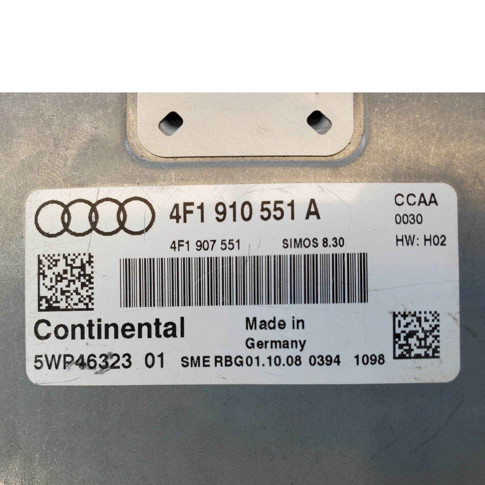 Engine ECM Control Module 3.0L Fits 09-11 AUDI A6 4F1 910 551 A 4F1910551A