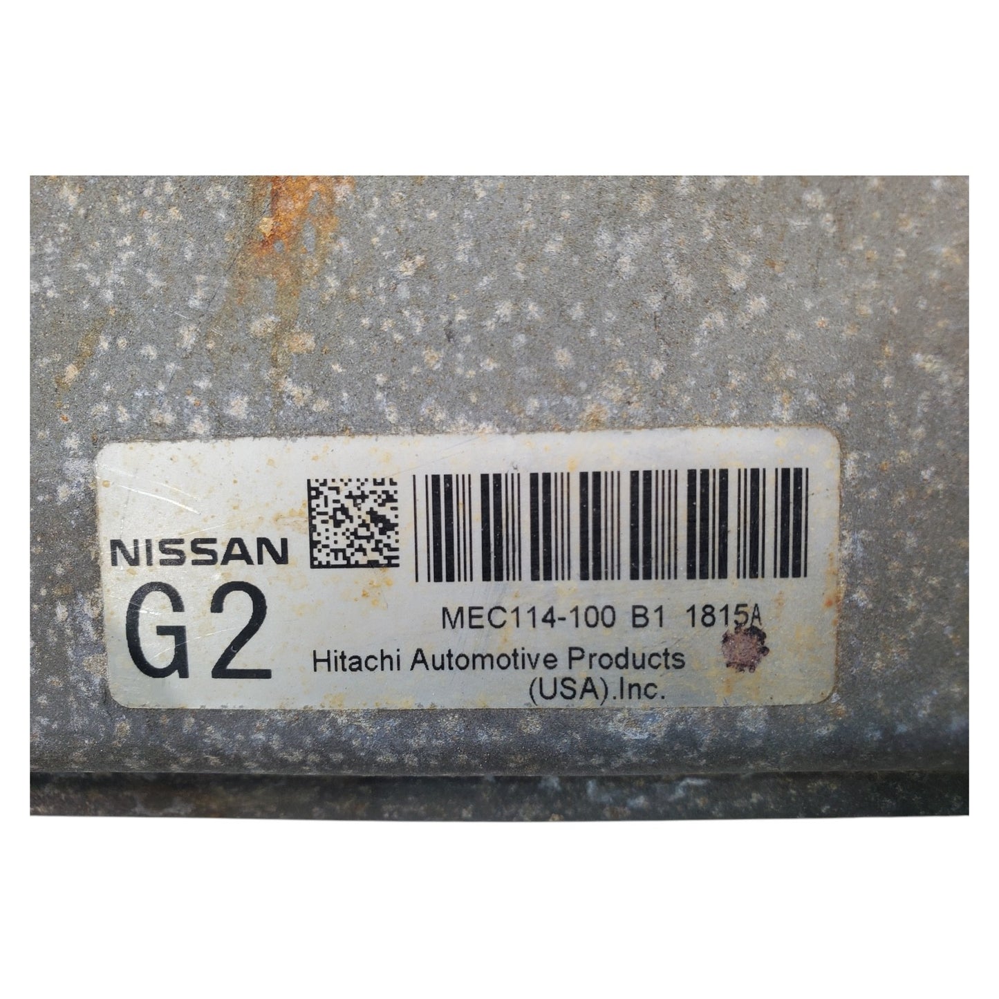 2012 Nissan 2.5L Altima Engine Electronic Control Module MEC114-100B1 2011-2013