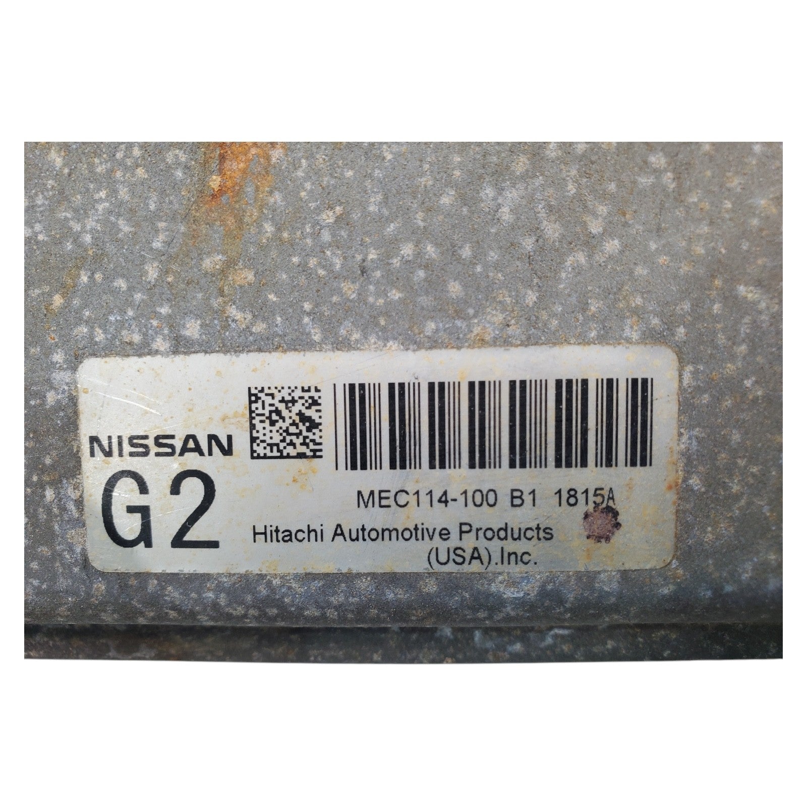 2012 Nissan 2.5L Altima Engine Electronic Control Module MEC114-100B1 2011-2013