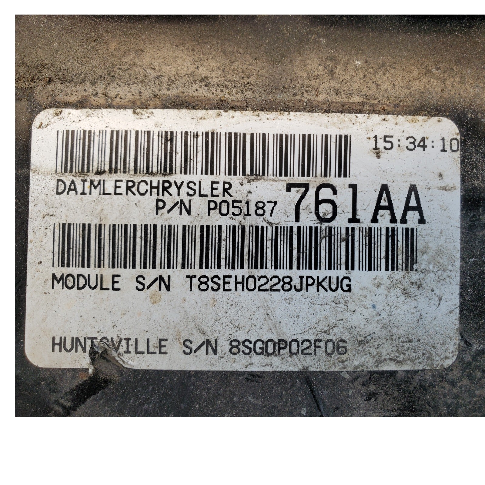 2007-09 Chrysler PT Cruiser 2.4 Engine Computer ECU ECM P05187761AA OEM