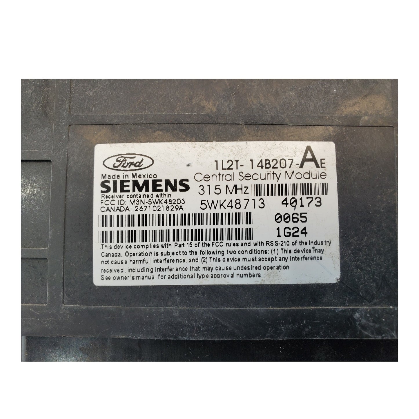 02 FORD EXPLORER Theft Locking Keyless Entry Module OEM 1L2T-14B207-AE