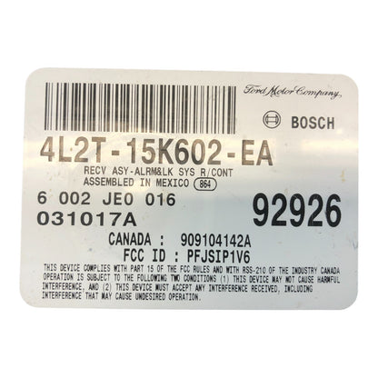 ✅ 04 FORD EXPLORER Keyless Entry Theft Module 4L2T-15K602-EA