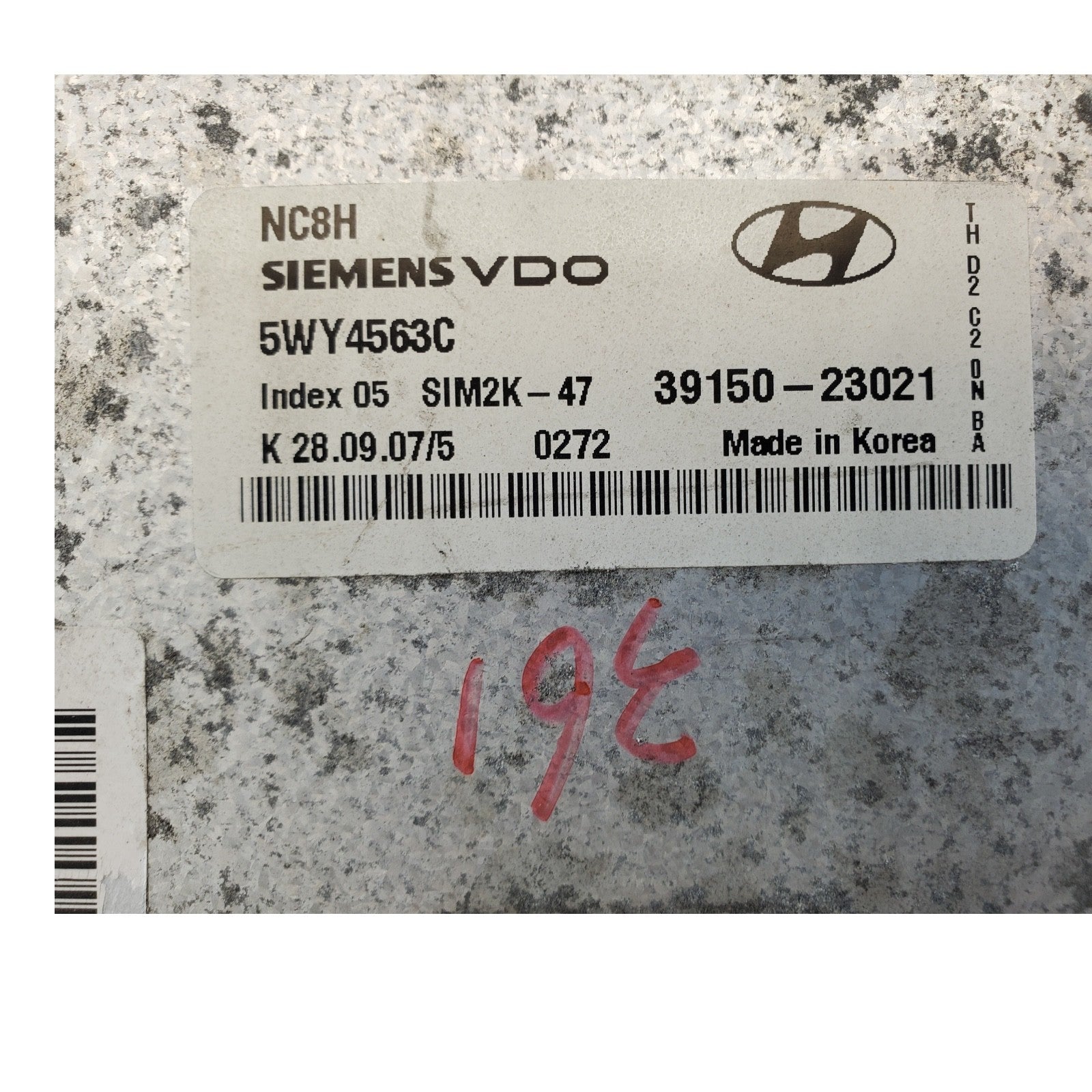 ENGINE COMPUTER HYUNDAI ELANTRA 2007 2008 2009 2010 39150-23021 2.0L AT ECM OEM