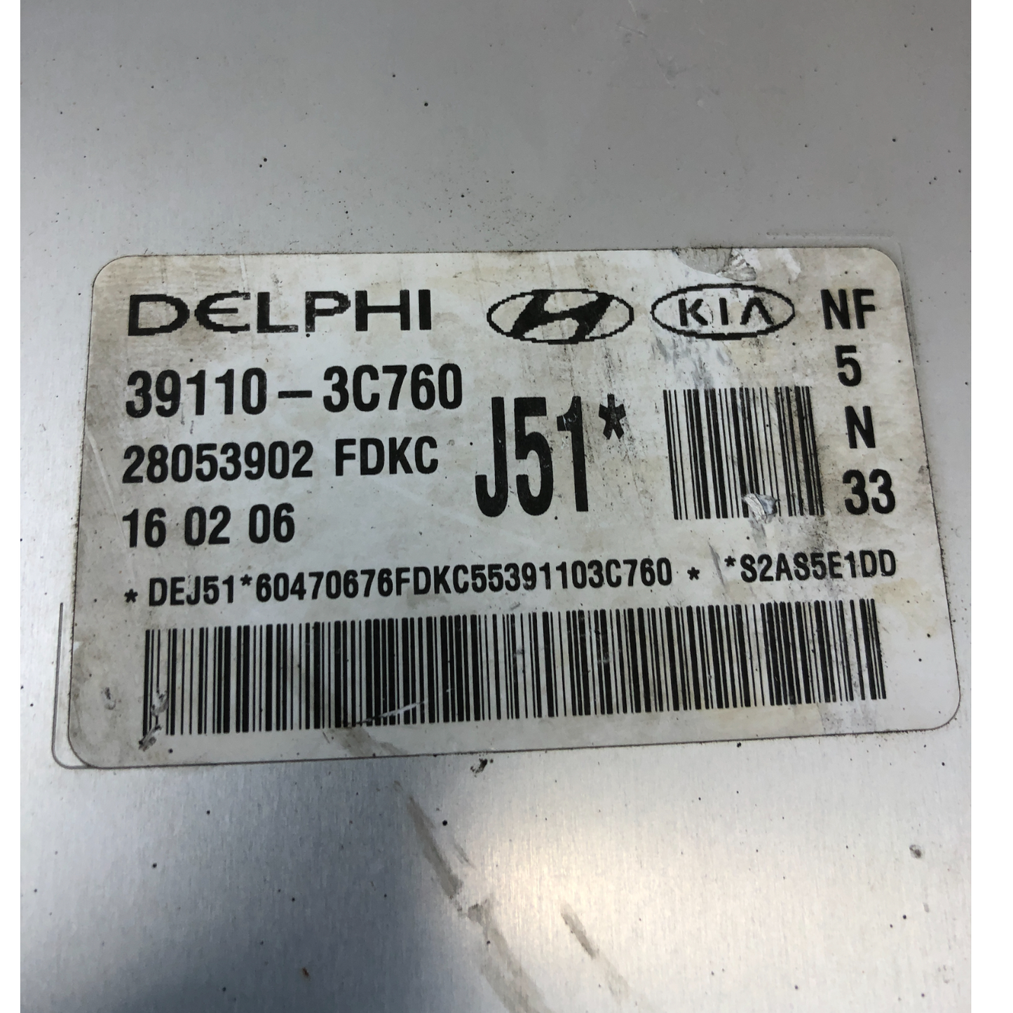 ✅ 2006 - 2008 Hyundai Sonata A/T 3.3L ECM Engine Control Module 39110-3C760