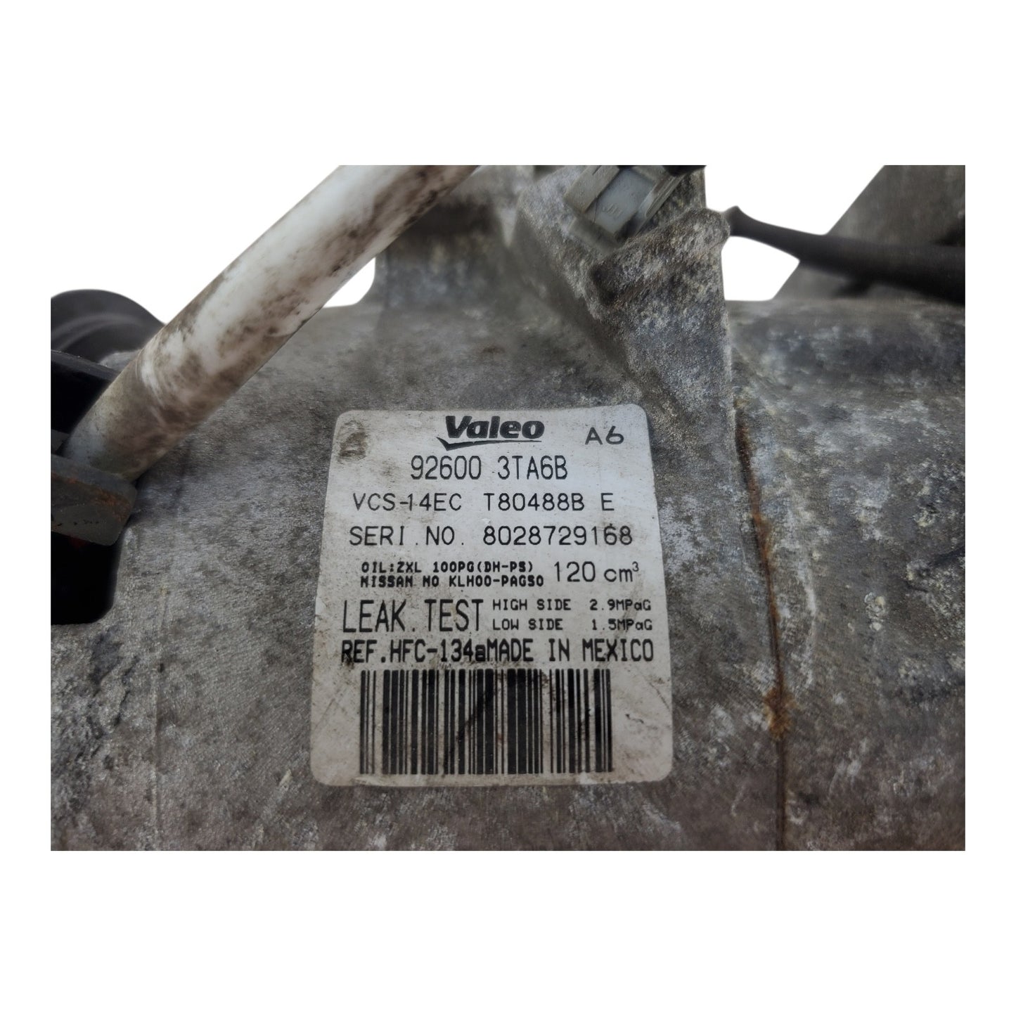 2013-2018 NISSAN ALTIMA AC Compressor 4 Cylinder Sedan SL 926003TA6B