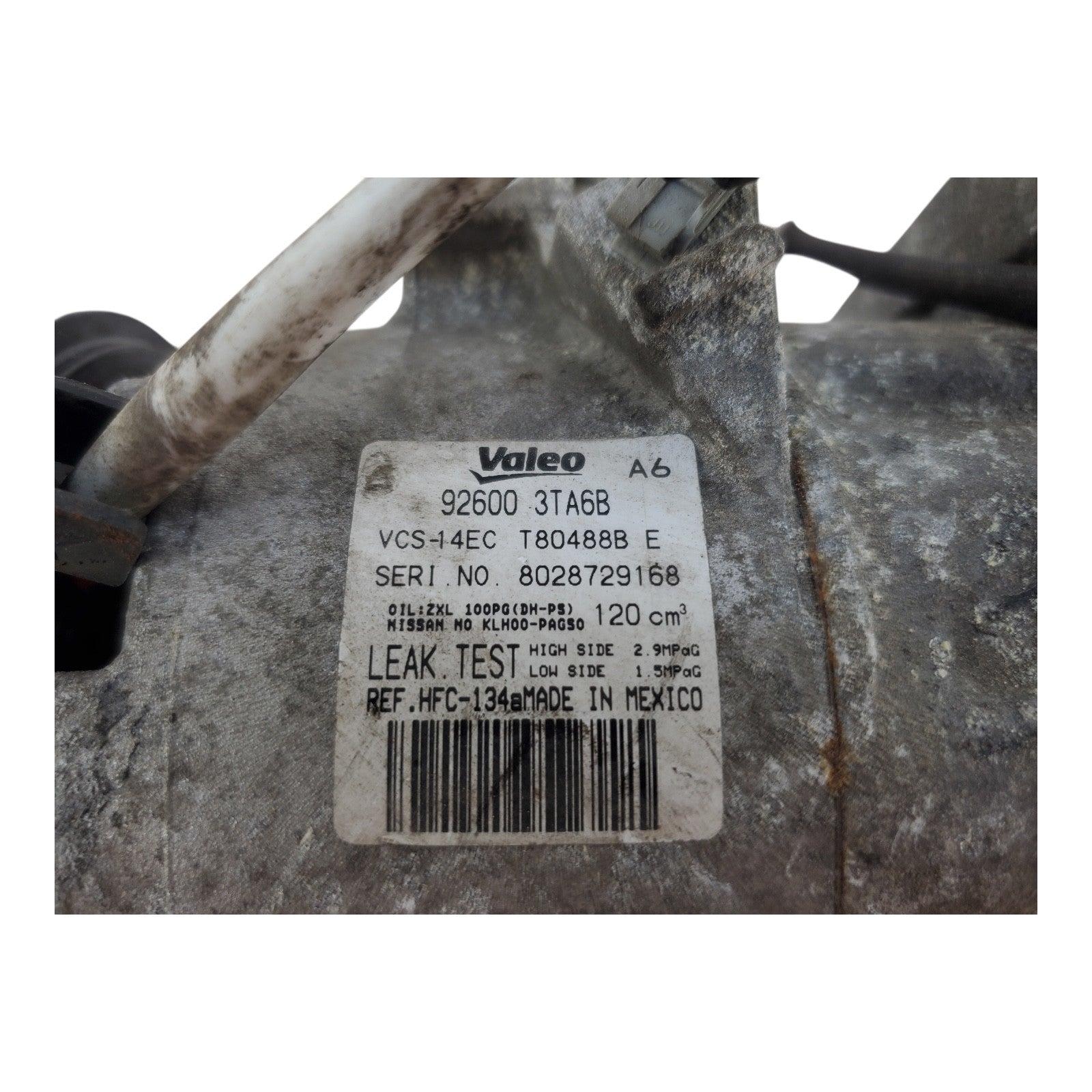 2013-2018 NISSAN ALTIMA AC Compressor 4 Cylinder Sedan SL 926003TA6B