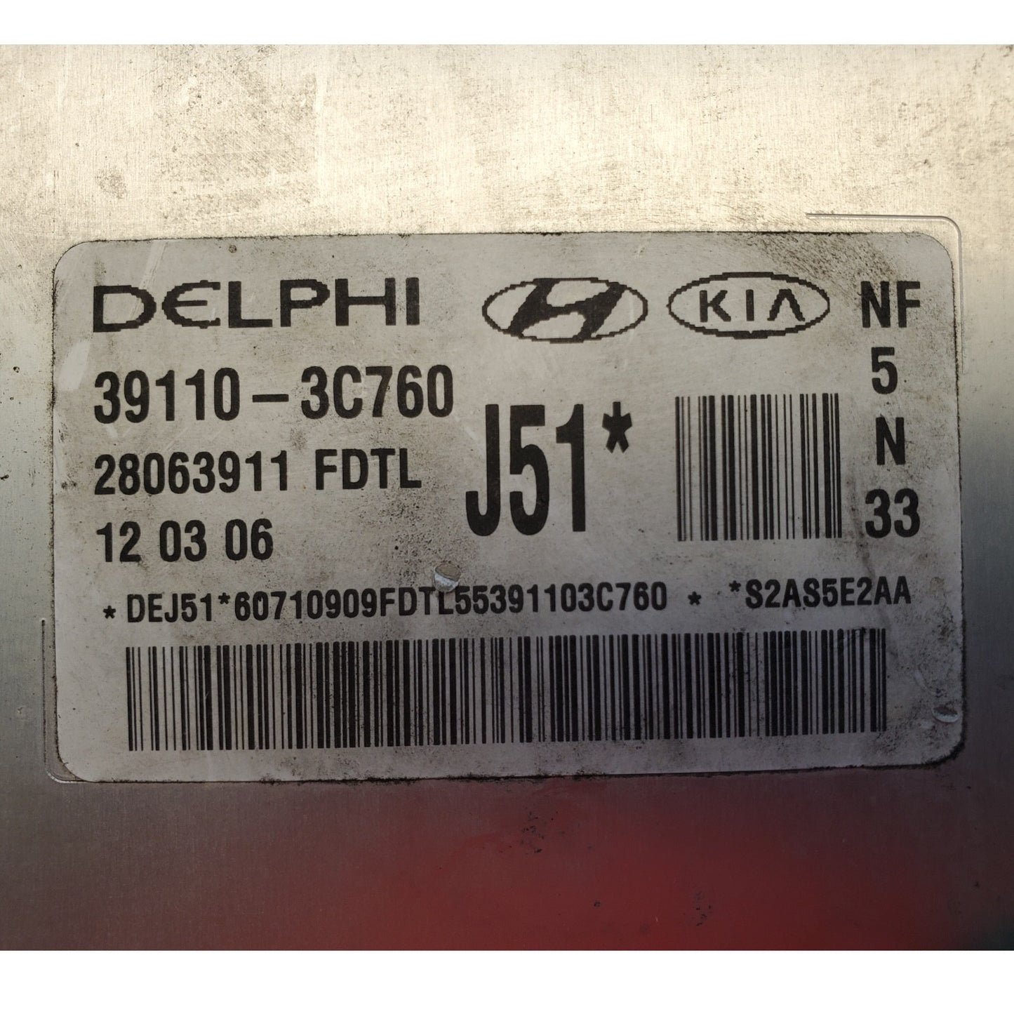 Engine ECM Control Module 3.3L Fits 06-08 SONATA 39110-3C760 391103C760