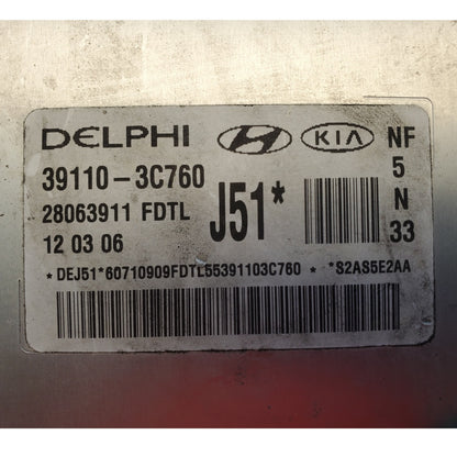 Engine ECM Control Module 3.3L Fits 06-08 SONATA 39110-3C760 391103C760