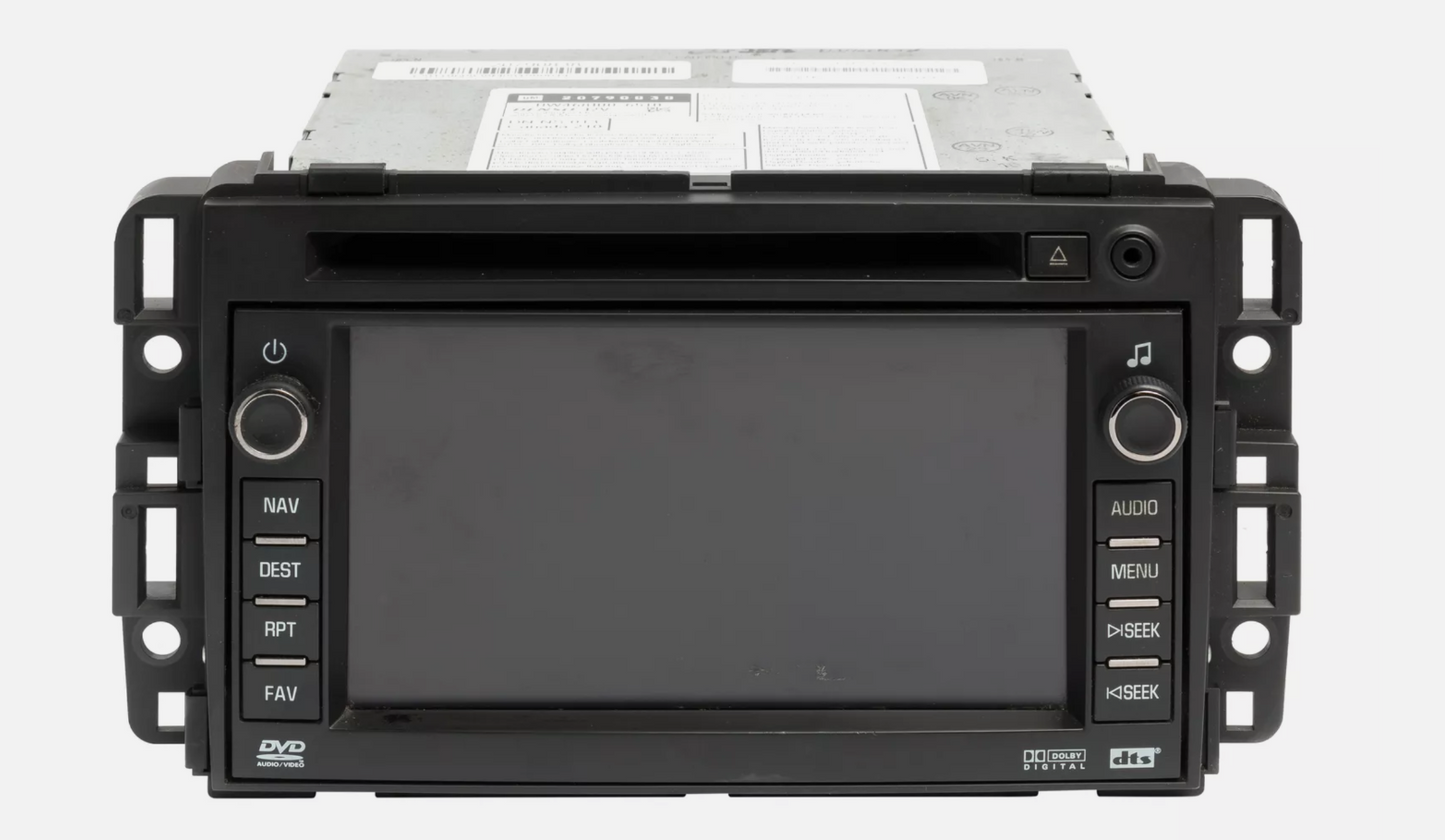 07-14 GMC Chevy Cadillac Buick Navigation Radio Unlocking Service / VIN Erase GM
