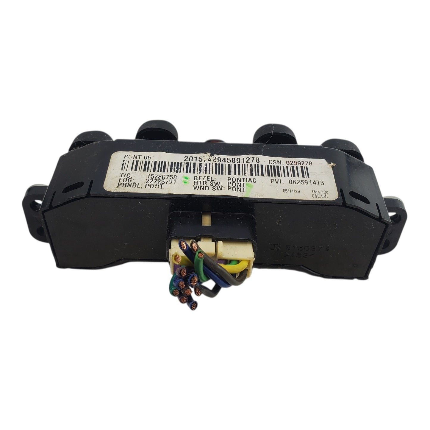 05 06 07 Chevrolet HHR MASTER Window Switch Control Power DRIVER #138-S