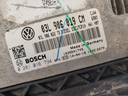 Engine ECM Control Module 2.0L Fits 10 VW GOLF 03L 906 019 CM 03L906019CM