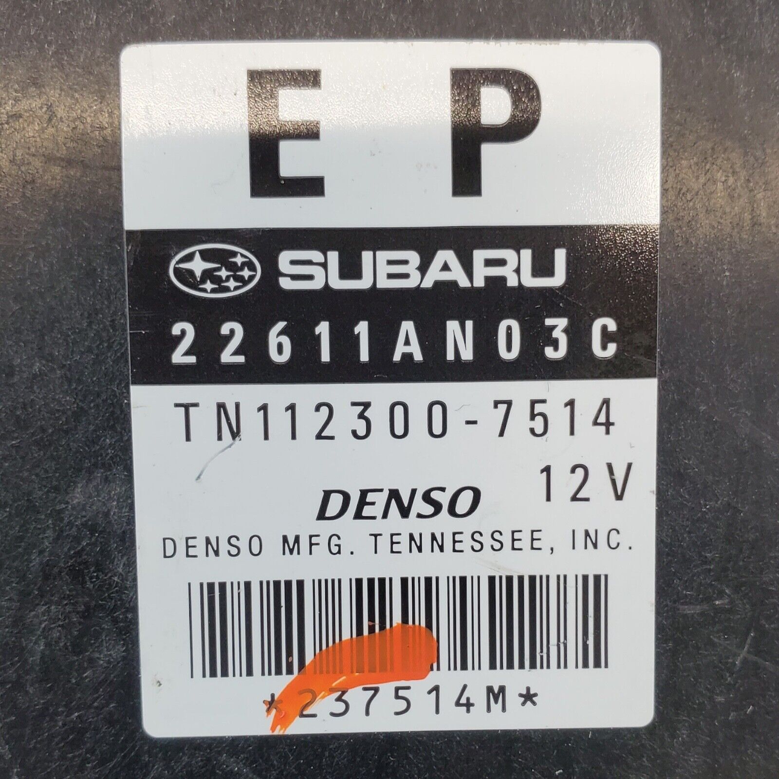 Subaru Legacy 2008 2.5 Engine Control Module Unit ECU 22611AN03C TN112300-7514