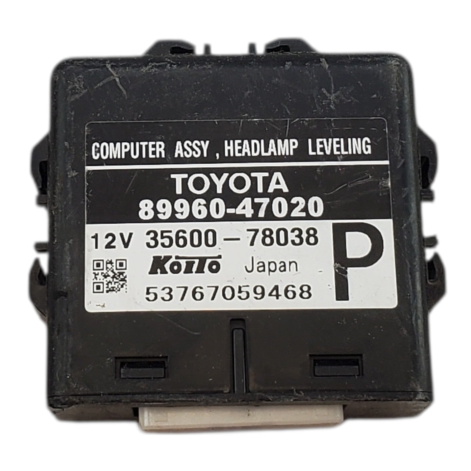2005 TOYOTA PRIUS LEVELING CONTROL LAMP MODULE ID 89960-47020