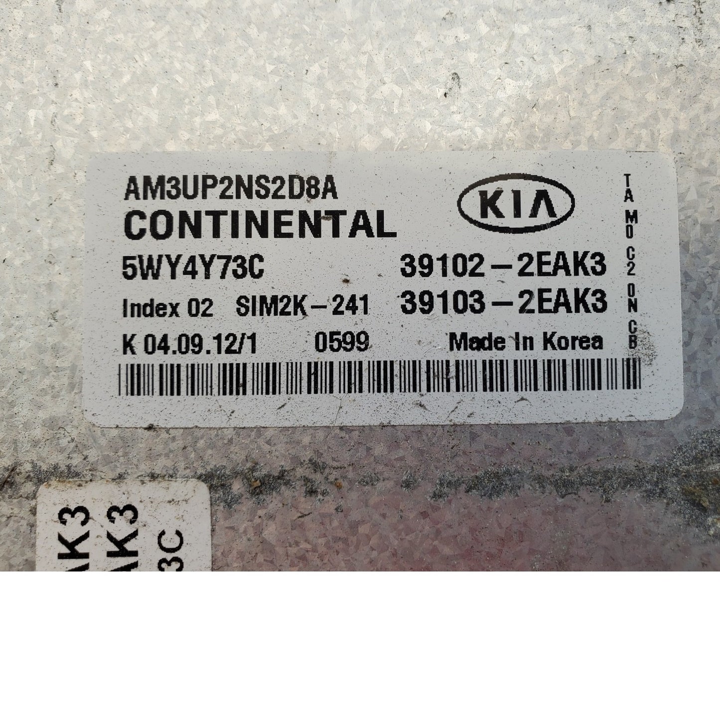 2012-13 KIA SOUL 2.0L ECU ECM Computer Engine Control Module PCM 39102-2EAK3 OEM