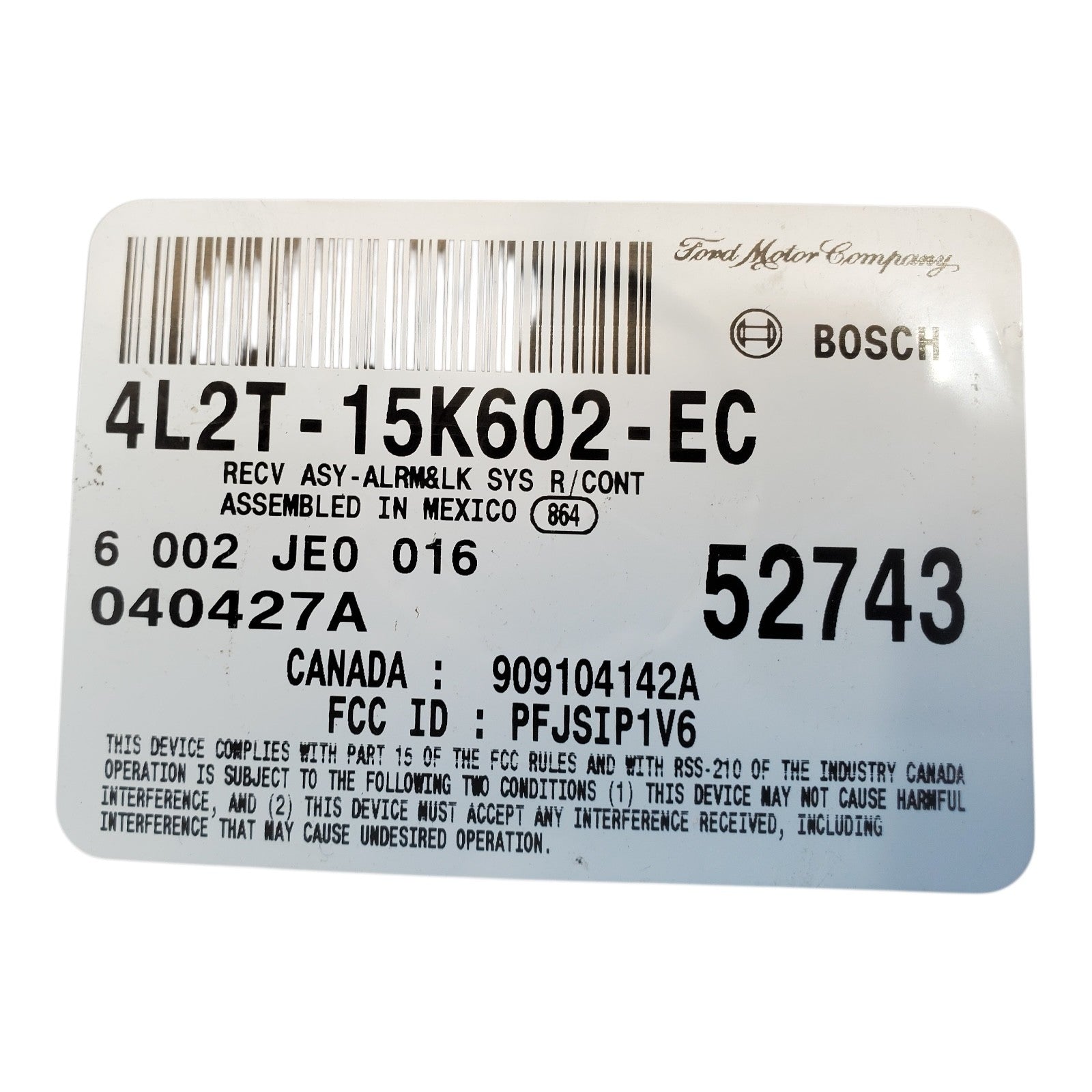 ✅ 04 Ford Explorer KEYLESS ENTRY MODULE 4L2T-15K602-EC
