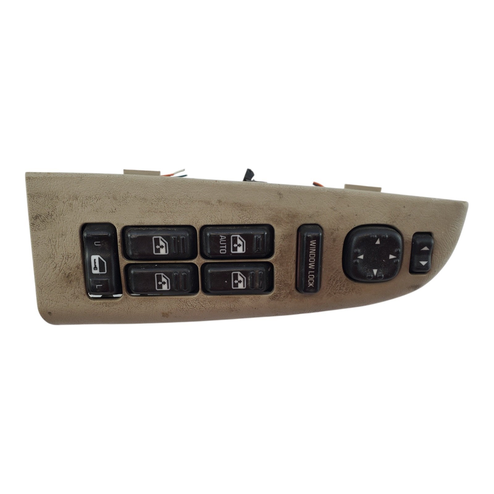 B#38 00-02 CHEVY SUBURBAN TAHOE YUKON MASTER DRIVER SIDE WINDOW SWITCH TAN OEM