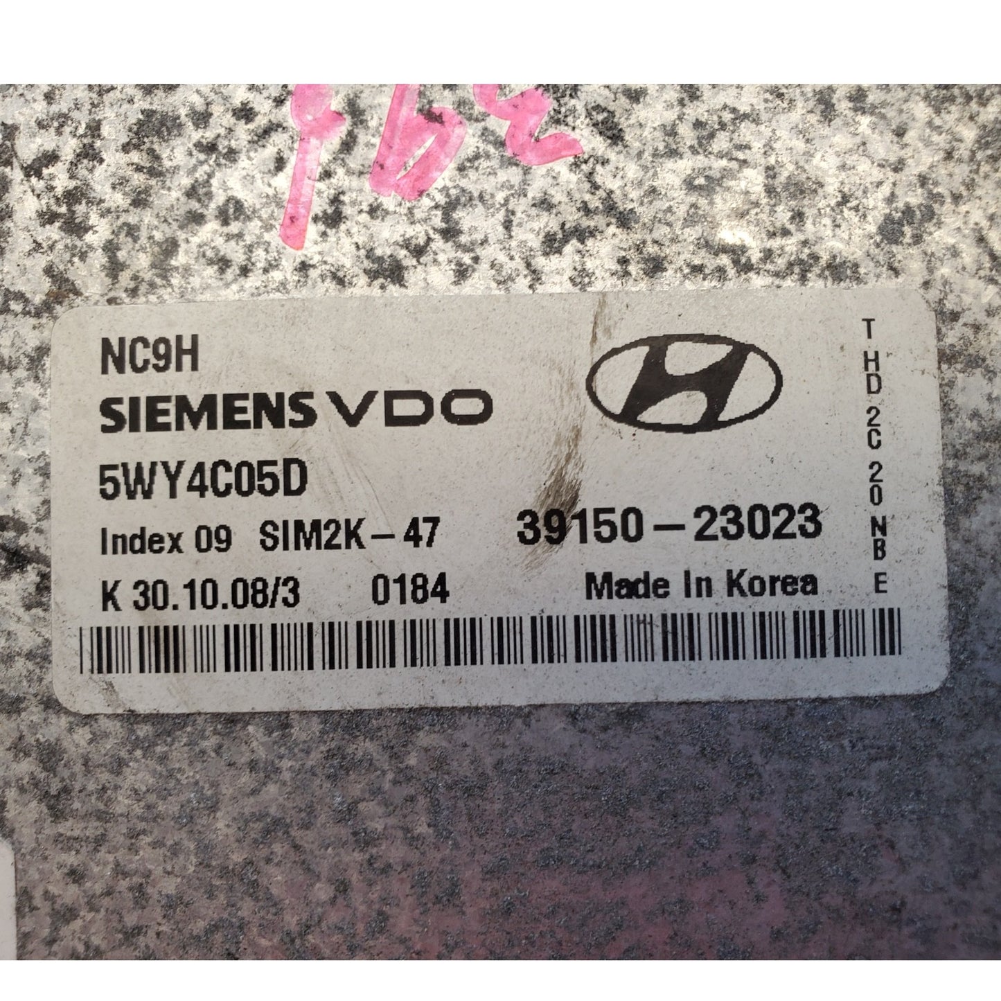 07-10 Hyundai Elantra 39150-23023 Computer Brain Engine Control ECU ECM Module