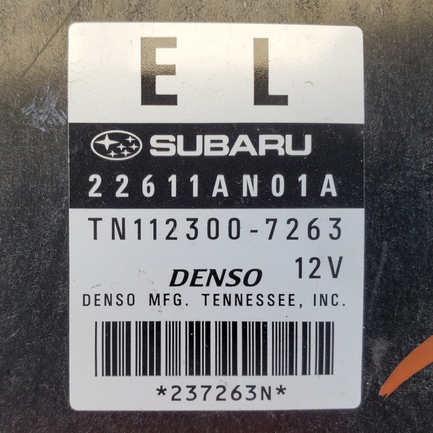 2008 SUBARU LEGACY 2.5 MT OEM ECU ECM Engine Control Module 22611AN01A 08-09