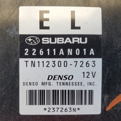 2008 SUBARU LEGACY 2.5 MT OEM ECU ECM Engine Control Module 22611AN01A 08-09