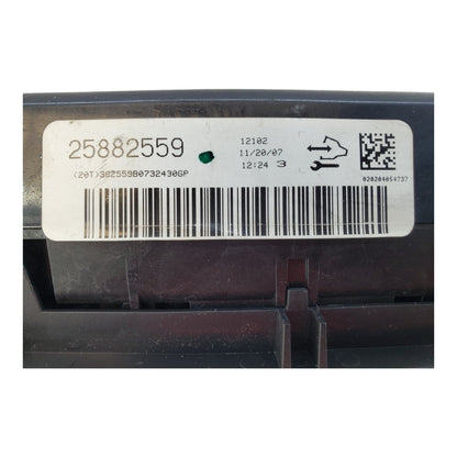 06-08 Chevy Impala 25882559 Climate Control Panel Temperature Unit A/C Heater