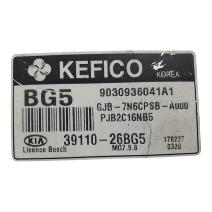 Kia Rio 2007-2010 1.6L A/T ECU ECM PCM Engine Control Module OEM 39110-26BG5