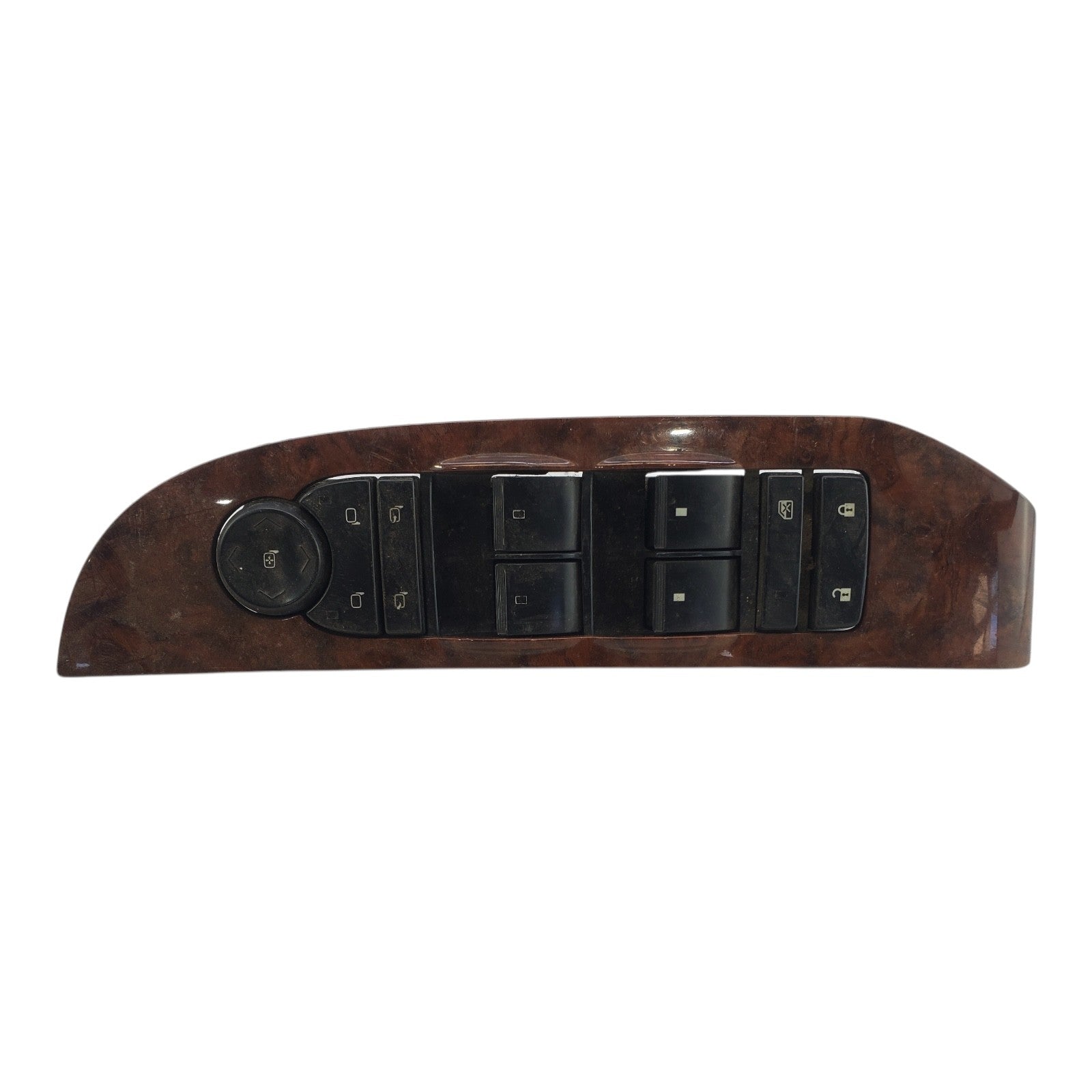07-13 Chevy GMC Tahoe Yukon Wood Grain Bosch 15906881 Driver Side Master Switch