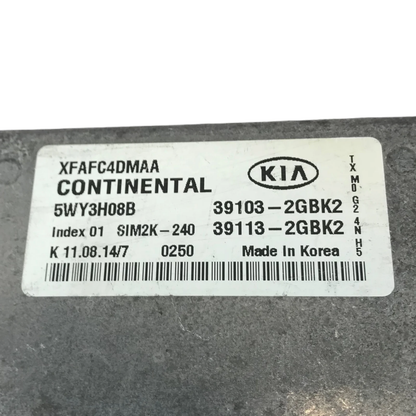 14 15 2014 2015 Kia Sorento Engine Control Module Computer ECM ECU 39103-2GBK2