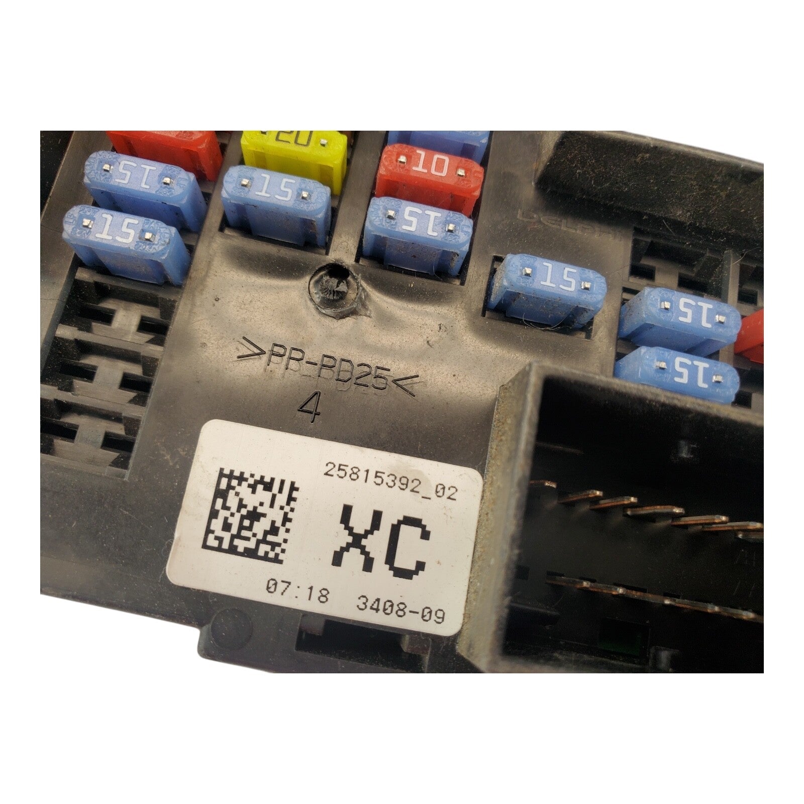 08 CHEVY SILVERADO 1500 Cabin Fuse Box P/N 25815392