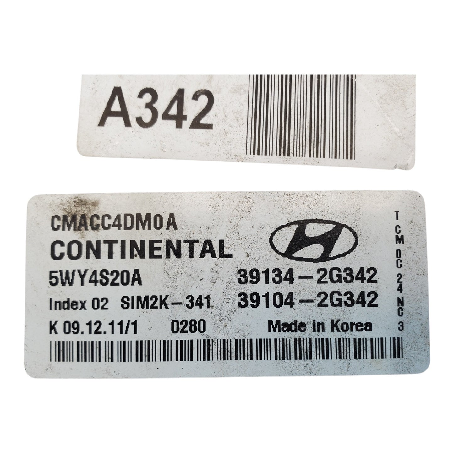 10 11 12 SANTA FE 2.4L AT COMPUTER ENGINE CONTROL ECU ECM EBX  MODULE K1635