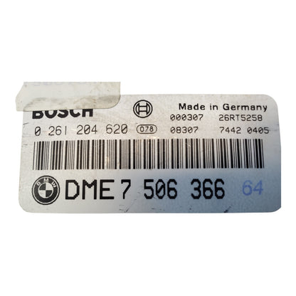 99-01 BMW 540i 740i E38 E39 Engine Computer Module ECU ECM DME 7506366 BOSCH PCM