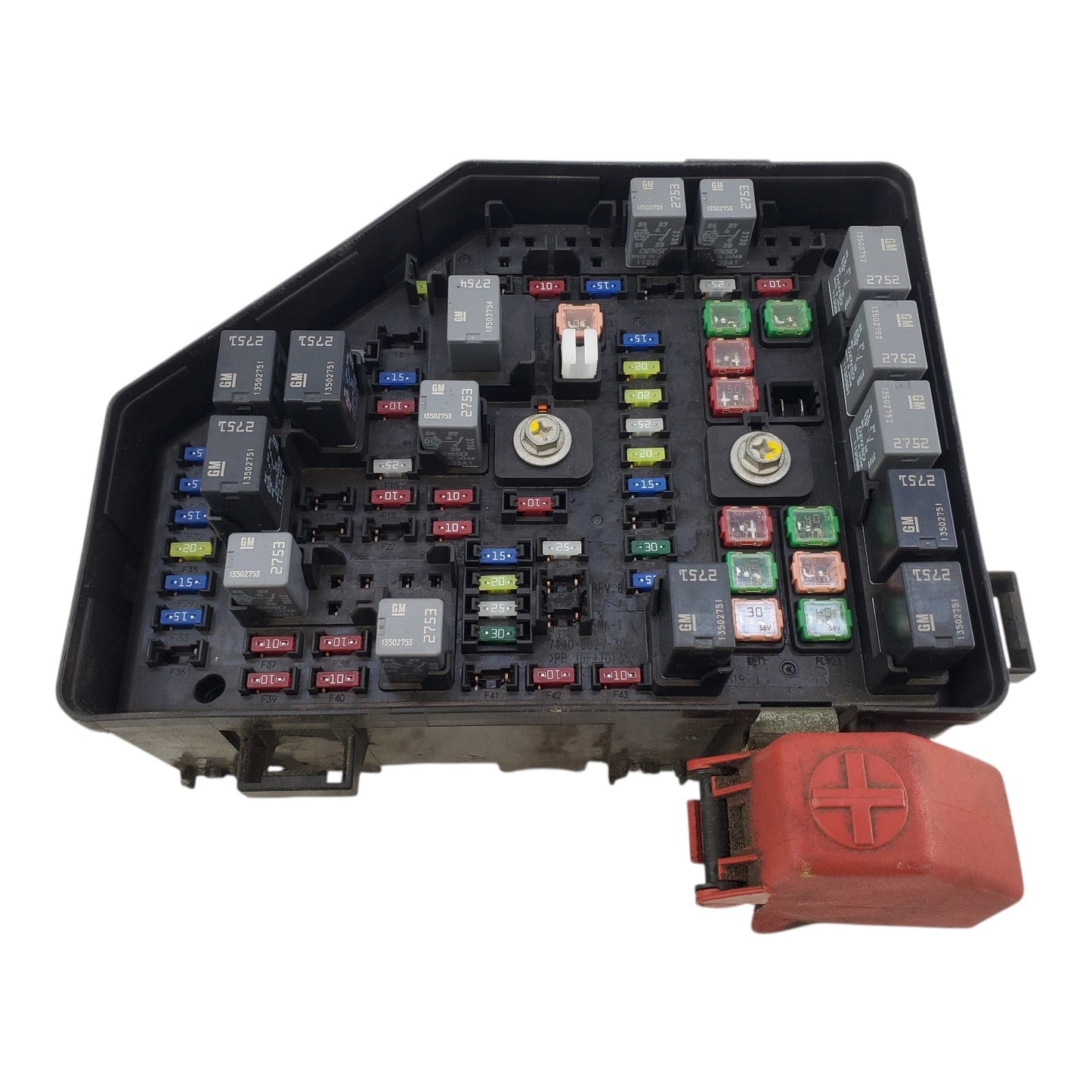 2012 CHEVROLET TRAVERSE ENGINE FUSE BOX 22940336