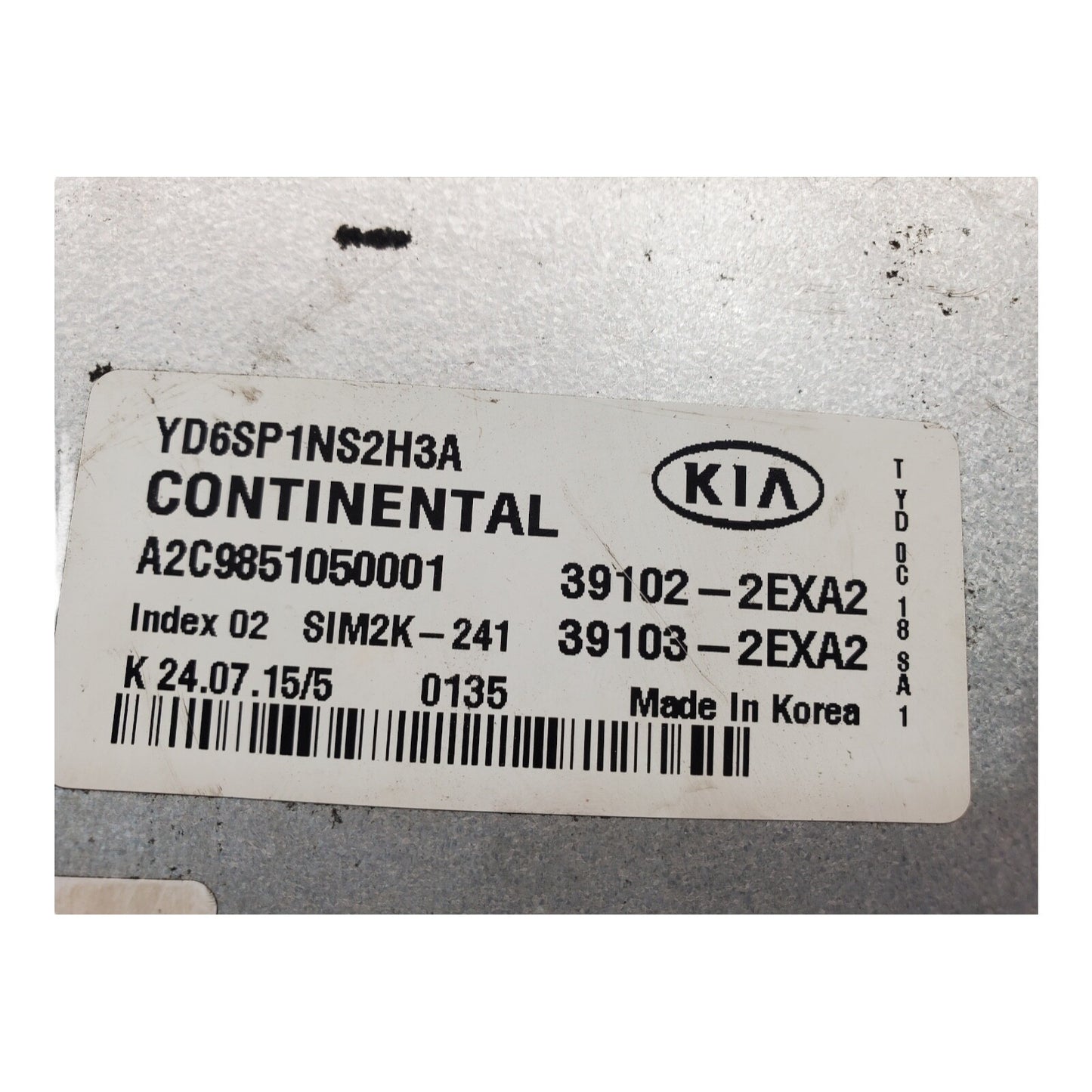 ✅ 16 KIA FORTE ECU ECM ENGINE CONTROL MODULE COMPUTER A2C9851050001 OEM