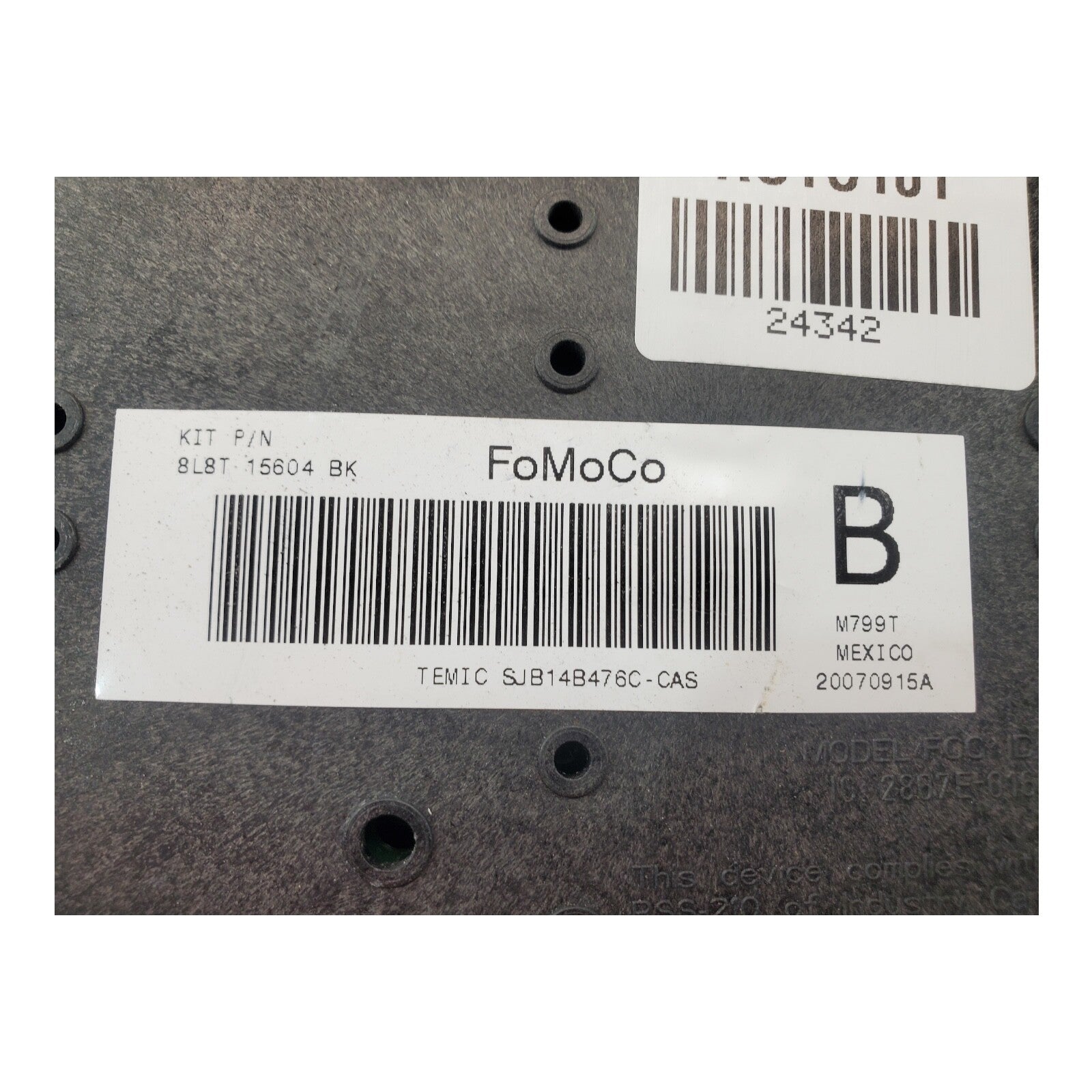 2009-2012 Ford Escape Interior Relay Fuse Box 8L8T-15604-BK 2010 2011 09 12 D25
