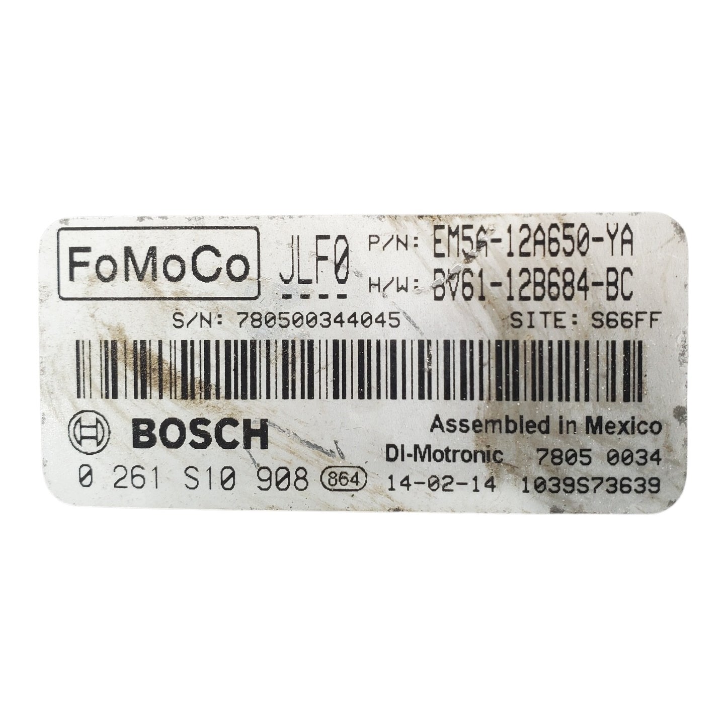 2014 Ford Focus EM5A-12A650-YA Computer Brain Engine Control ECU ECM EBX Module