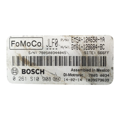 2014 Ford Focus EM5A-12A650-YA Computer Brain Engine Control ECU ECM EBX Module