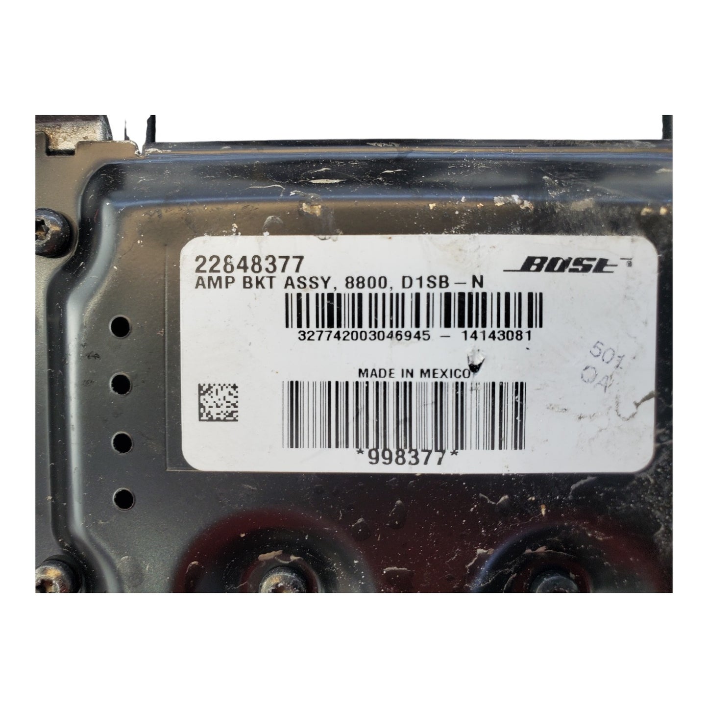 OEM Radio For Verano Amplifier 22848377