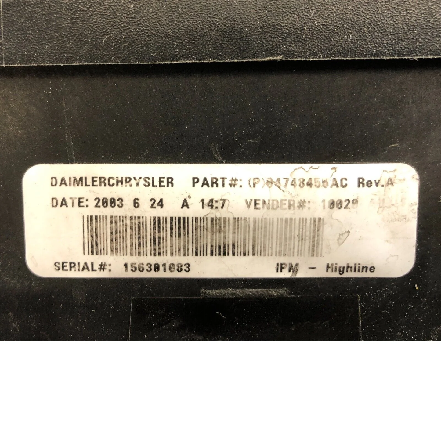 Dodge Caravan T&C Fuse Box Totally Integrated Power Module 03 04 05 04748456AC
